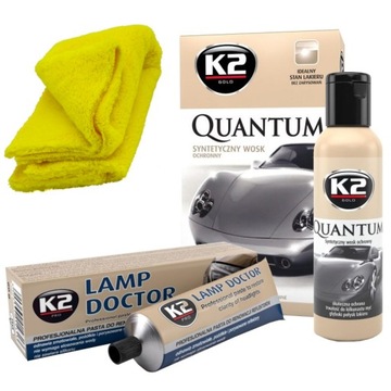 K2 ZESTAW DO POLEROWANIA REFLEKTORÓW PASTA / WOSK