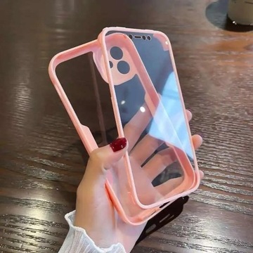 360 Całe Ciało Przód Tył Przezroczyste Etui Na IPhone 13 14 11 12 Pro Max