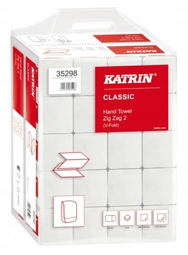 KATRIN ZIG ZAG RĘCZNIK PAPIEROWY 20 x 200 LISTKÓW WOREK CELULOZA BIAŁY