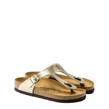 Klapki Damskie Birkenstock 1016109 GIZEH BF NARROW Złote 37