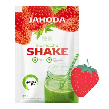Matcha Tea TRUSKAWKA shake BIO bez glutenu 30g