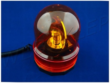 LAMPA KOGUT SYGNALIZACYJNY POMARAŃCZOWY MAGNES 12V