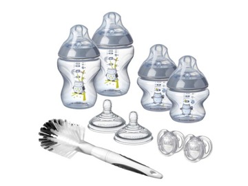 TOMMEE TIPPEE ZESTAW BUTELKI SZCZOTKA SMOCZKI B