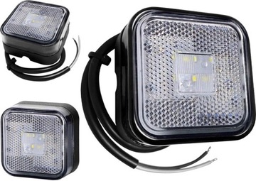 КВАДРАТНЫЙ ГАБАРИТНЫЙ ФОНАРЬ С БЕЛЫМ ОТРАЖАТЕЛЕМ