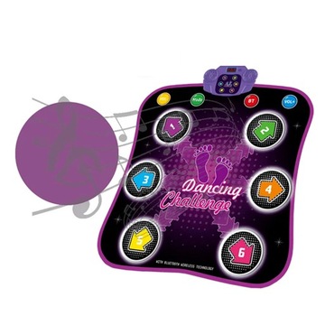 МУЗЫКАЛЬНЫЙ ТАНЦЕВАЛЬНЫЙ КОВРИК BLUETOOTH SKILL GAME 6 LED 79X90см