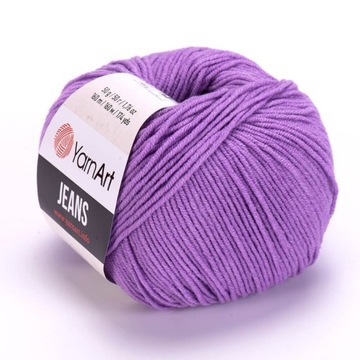 Włóczka YARNART JEANS 72 jasny fiolet