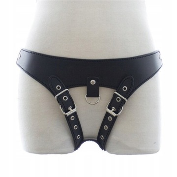 PU Skóra Bondage Majtki Spodnie Stringi