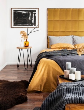 Мягкие стеновые панели 30х15, изголовье забора