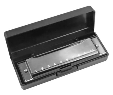 HARMONIJKA USTNA METALOWA TONACJA C-dur C + ETUI