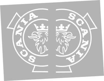 Naklejki SCANIA na lampy jak VABIS