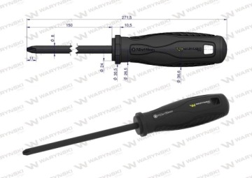 ОТВЕРТКА PZ3 150 ММ ОТВЕРТКА СТАЛЬ SVCM WARYŃSKI