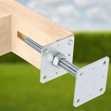 РЕГУЛИРУЕМАЯ РЕЗЬБОВАЯ СТЕРЖНЯ ОСНОВАНИЯ СТОЙКИ 80x80x250