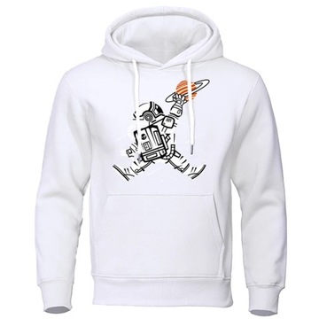 Spoof Planet Spaceman Dunk Printing Sweatshirt Men