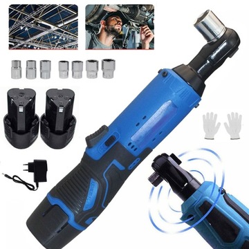 klucz Udarowy Akumulatorowa Grzechotką 40Nm Elektryczny + 2 Bateria 12V