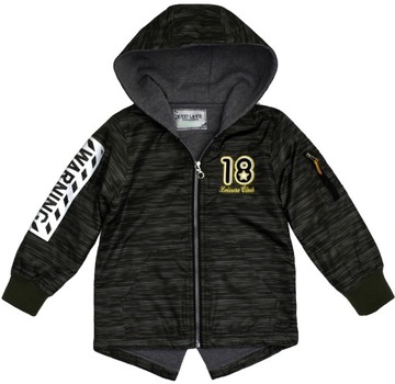 CEST Nowa modna KURTKA Parka Khaki Wiosna 122/128