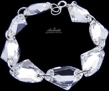 Kryształy Bransoletka CRYSTAL GALACTIC SREBRO