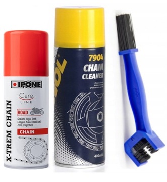 ZESTAW DO SMAROWANIA I CZYSZCZENIA ŁAŃCUCHA MOTO