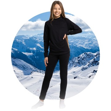 ТЕРМОАКТИВНАЯ ОДЕЖДА ДЛЯ ДЕТЕЙ 164 ДЫШАЩИЙ ТЕПЛЫЙ КОМПЛЕКТ С ПОЛНОЙ