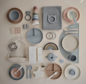 MUSHIE Whales Силиконовый коврик для стола - Киты