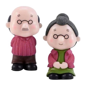 Śliczne ręcznie malowane stare pary miniaturo
