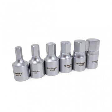 KLUCZE 1/2 KORKA OLEJU 8 -19mm HEX 6-KĄT 6 SZTUK NA LISTWIE
