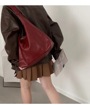 MBTI Fashion Красная женская повседневная сумка Осень-Зима Корейская мода