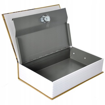 METALOWA KASETKA NA PIENIĄDZE SEJF KSIĄŻKA 240x155