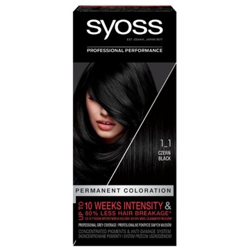 Syoss Farba do włosów 1-1 Czerń