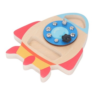 Zabawki śrubowe Bezpieczeństwo Drewniany śrubokręt Zabawki Montessori J1