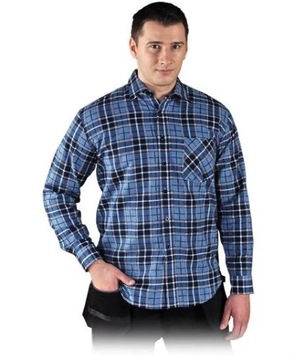 Koszula flanelowa KF niebieska REIS 3XL