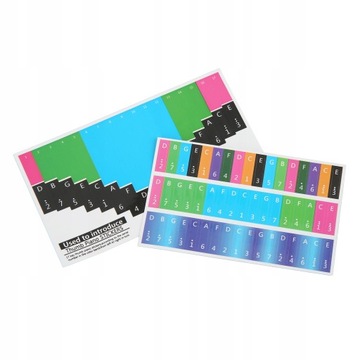 Красочные наклейки со шкалой Калимбы