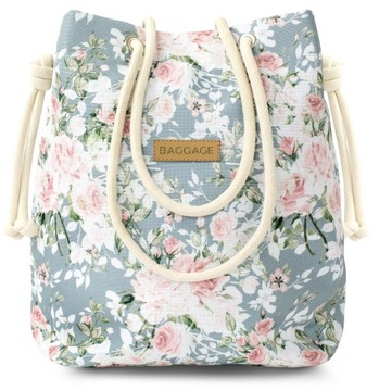 TOREBKA SHOPPER TORBA BAGGAGE ROMANTIC FLOWERS