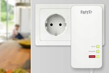 FRITZ!Powerline 1260 - одиночный ПЛК WiFi Mesh адаптер AC + N