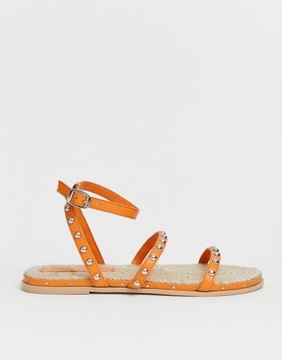 B2B115 SANDAŁY ESPADRYLE DŻETY ORANGE DESIGN 40