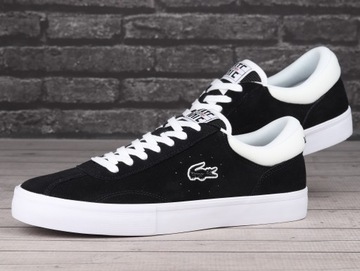 Buty męskie sportowe Lacoste TRACKSERVE BLACK/WHITE