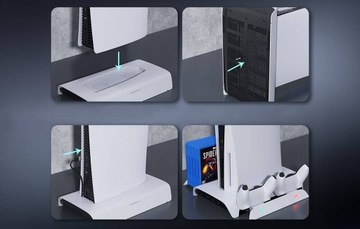 KIWIHOME PB01 ОХЛАЖДАЮЩАЯ ПОДСТАВКА ДЛЯ PS5 ЗАРЯДНАЯ СТАНЦИЯ RGB ПОДСТАВКА