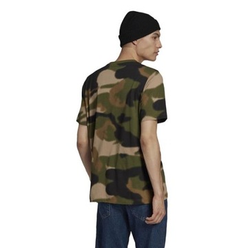 T-shirt Męski adidas GN1863 CAMO AOP TONGUE Zielony M