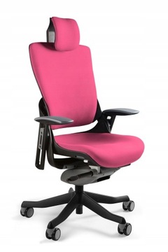 Fotel biurowy ergonomiczny WAU 2 różowy UNIQUE / SPEŁNIA NOWE NORMY