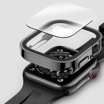 Чехол + стеклянная рамка со стеклянной крышкой для Apple Watch 7/8/9 45 мм