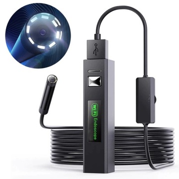 ENDOSKOP KAMERA INSPEKCYJNA 3.5M USB WIFI 8MM HD LED TELEFON PC ANDROID IOS
