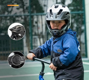 ROCKBROS Детский шлем со съемным козырьком Jaws 2in1 CA-SZ M 54-57см 1006X