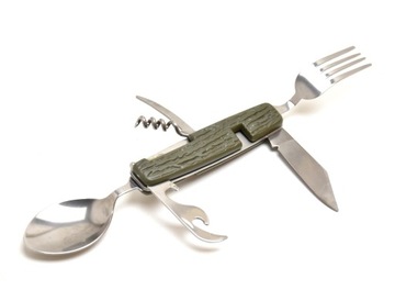 ESSENTIAL КОМПАС КАРМАННЫЙ НОЖ ВИЛКА ЧЕХОЛ ДЛЯ ЛОЖКИ