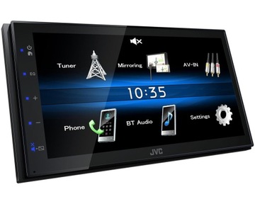 Радио 2din JVC KW-M25BT с зеркалированием Android USB Mp3