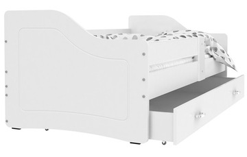 Łóżko dziecięce 140x80 szuflada + materac SWEETY