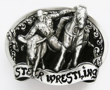 Klamra 3D wrestling ujeżdżanie western kowboj czar