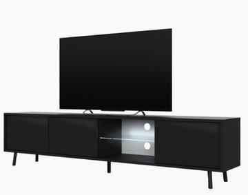 Szafka RTV Komoda Pod TV LED Biała Czarna Szara Dąb Wotan 175cm