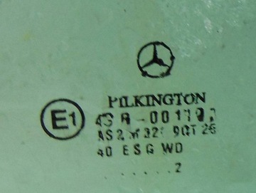 MERCEDES C W203 2002R SKLO (OKNO) DVEŘE PŘEDNÍ PRAVÝ