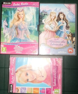 4x gra Świat Barbie Księżniczka Salon piękności