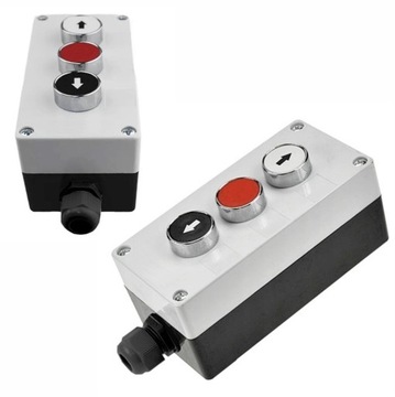 KASETA STEROWNICZA Z 3 PRZYCISKAMI BP324 KOMPLETNA METAL GÓRA STOP DÓŁ