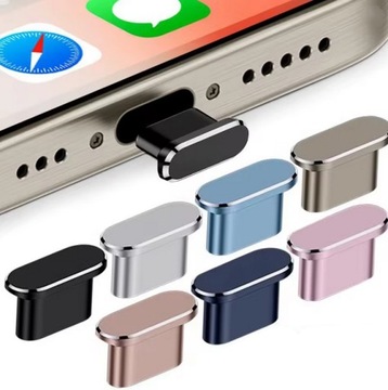 Zaślepka do iPhone 15 16 USB-C Zatyczka Aluminiowa Ochronna Przeciw Kurzowi